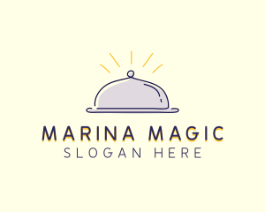 Restaurant Food Cloche logo design