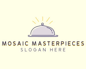 Restaurant Food Cloche logo design