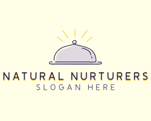 Restaurant Food Cloche logo design