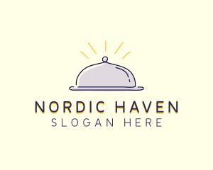 Restaurant Food Cloche logo design