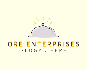 Restaurant Food Cloche logo design