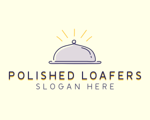 Restaurant Food Cloche logo design