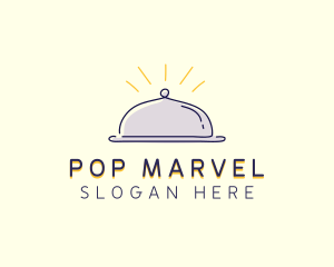 Restaurant Food Cloche logo design