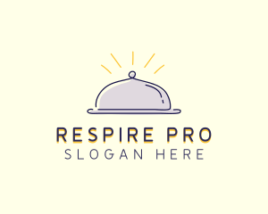 Restaurant Food Cloche logo design