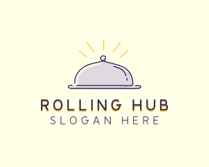 Restaurant Food Cloche logo design