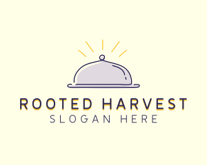 Restaurant Food Cloche logo design