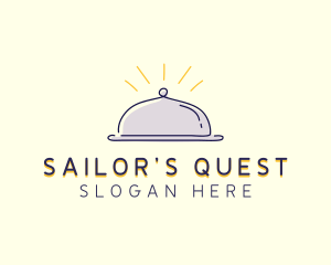 Restaurant Food Cloche logo design