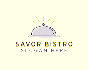 Restaurant Food Cloche logo design