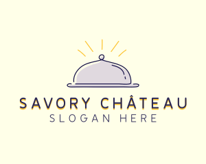 Restaurant Food Cloche logo design