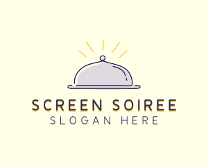 Restaurant Food Cloche logo design