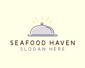 Restaurant Food Cloche logo design