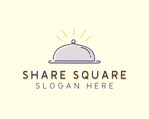 Restaurant Food Cloche logo design