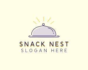 Restaurant Food Cloche logo design