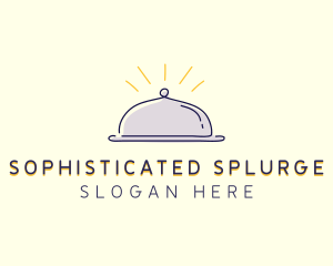 Restaurant Food Cloche logo design