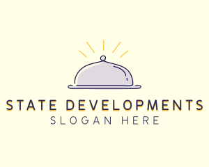 Restaurant Food Cloche logo design