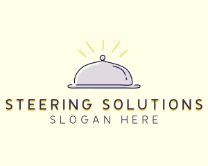 Restaurant Food Cloche logo design