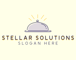 Restaurant Food Cloche logo design