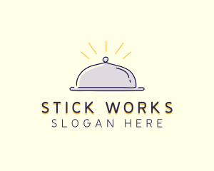 Restaurant Food Cloche logo design