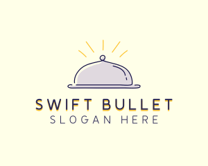 Restaurant Food Cloche logo design