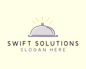 Restaurant Food Cloche logo design