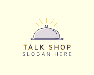 Restaurant Food Cloche logo design