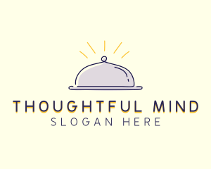 Restaurant Food Cloche logo design