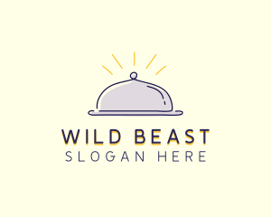 Restaurant Food Cloche logo design