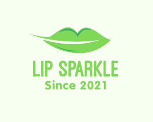 Leaf Lips Makeup logo design