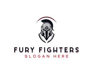 Spartan Combat Helmet logo design