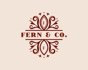 Floral Fern Spa logo design