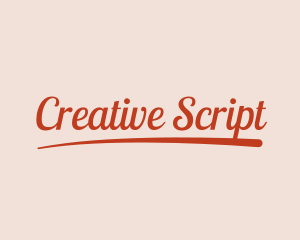 Retro Script Business logo design