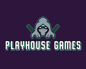 Gaming Ninja Warrior Character logo design