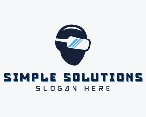 VR Gamer Goggles logo design