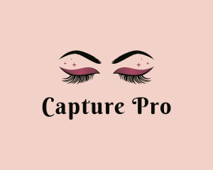 Eyelashes Beauty Makeup Logo