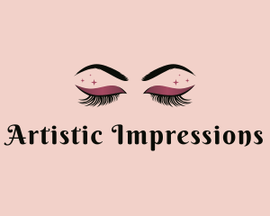 Eyelashes Beauty Makeup logo design