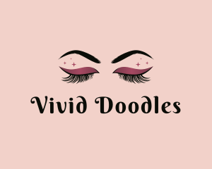 Eyelashes Beauty Makeup logo design