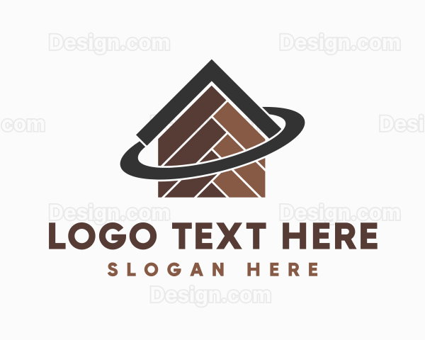 Wooden Tiles Home Orbit Logo