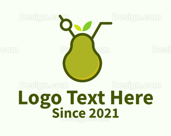 Organic Pear Smoothie Logo