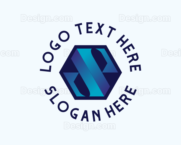 Modern Hexagon Gradient Logo