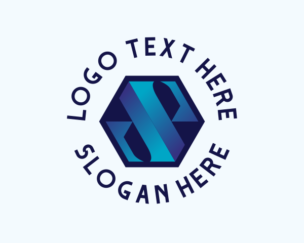 Modern Hexagon Gradient logo