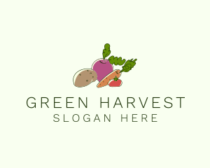 Vegetable Plant Farm logo design