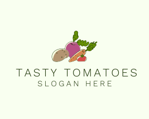 Vegetable Plant Farm logo design