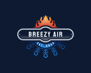 Cool Heat Air Conditioning logo design