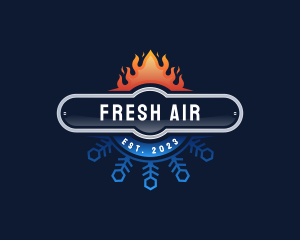 Cool Heat Air Conditioning logo design