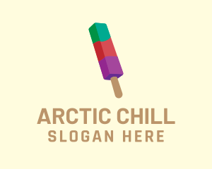 Colorful Frozen Popsicle logo design