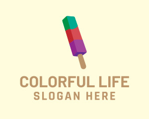 Colorful Frozen Popsicle logo design