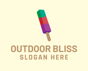 Colorful Frozen Popsicle logo design