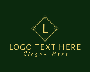 Geometric Luxury Diamond Boutique Logo