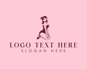 Lady Pinup Woman logo