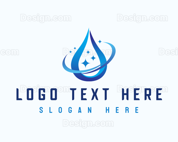 Water Droplet Plumbing Logo